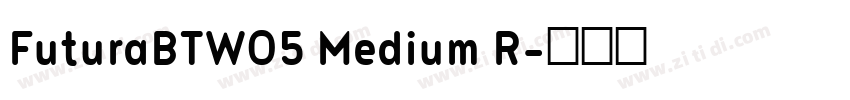 FuturaBTW05 Medium R字体转换